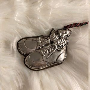 Vintage 1991 Baby’s First Christmas Silver Plated Ornament